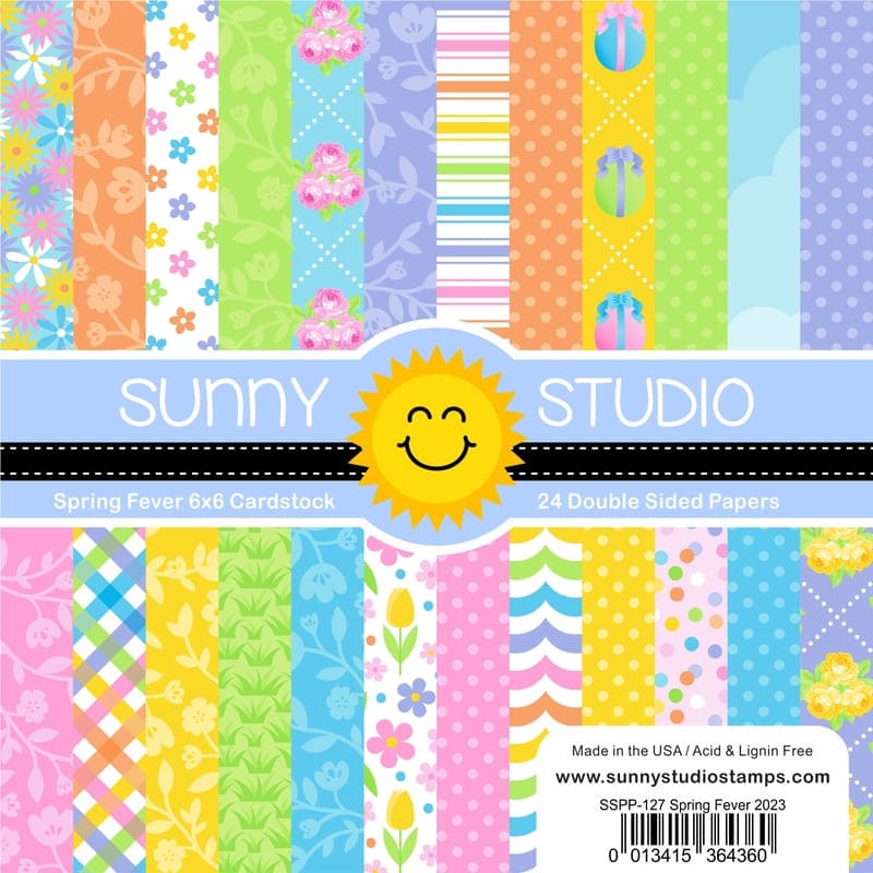 Sunny Studio Stamps Spring Fever 2023 6x6 Double Sided Patterned Paper Pad Pack Set SSPP-127