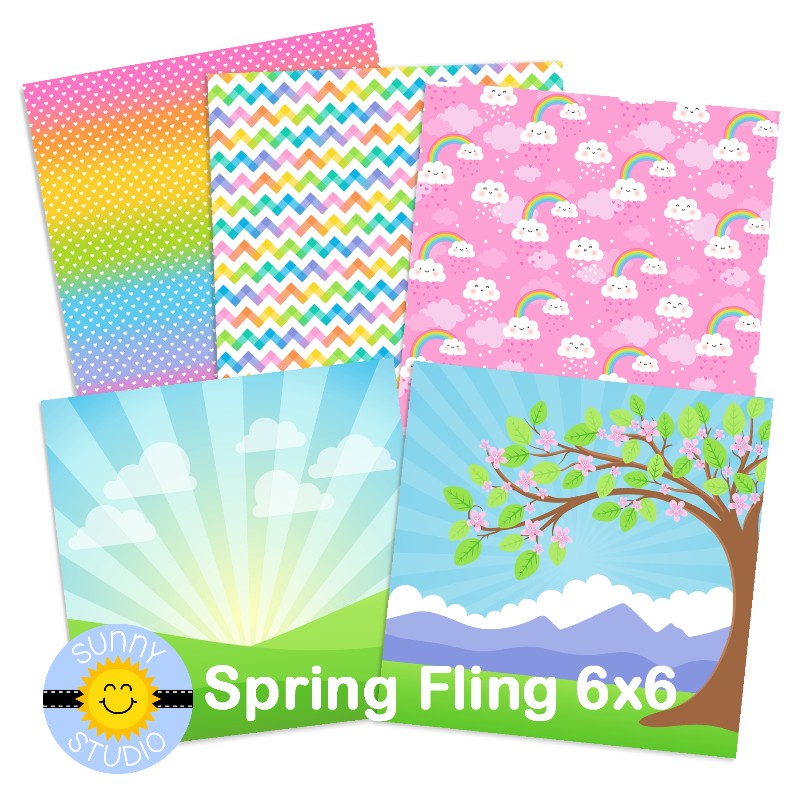 MFT - Rainbow Grid Paper Pad 6x6