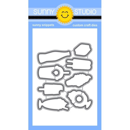 Sunny Studio Stamps Sunburst Sun Ray 6x6 Embossing Folder