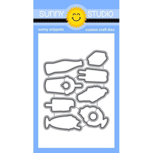Sunny Studio Stamps Summer Sweets Metal Cutting Dies