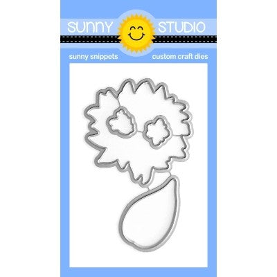 Sunny Studio Sunflower Fields Layered Flower Metal Cutting Die Set