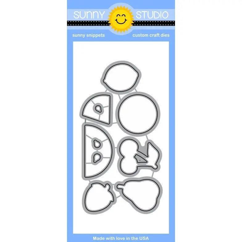 Sunny Studio Stamps Fresh & Fruity Craft Die Set