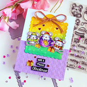 Sunny Studio Stamps Merry Mice Mouse Christmas Holiday Card by Chitra Nair