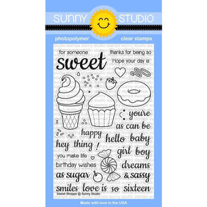 Sunny Studio 4x6 Clear Photopolymer Candy Shoppe Stamps - Sunny Studio  Stamps