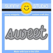 Sunny Studio Stamps 2.5" wide Sweet Word Metal Cutting Die