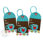 Sunny Studio Stamp Warm & Cozy Hot Chocolate Cocoa Mug Christmas Gift Tags