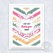 Sunny Studio Stamps I Can't Thank You Enough Clean & Simple Card (using Winter Greenery Metal Cutting Dies)
