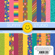 Sunny Studio Stamps Sweater Weather Cable Knit & Fall Autumn Leaves 6x6 Double Sided Patterned Paper Pack Pad