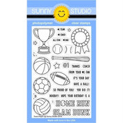 Sunny Studio Team Player 4x6 Sports Themed Clear Photopolymer Stamp Set