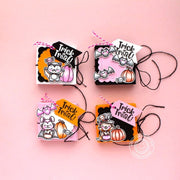 Sunny Studio Trick or Treat Costumed Critters, Pumpkins & Bats Halloween Treat Boxes (using Too Cute To Spook Clear Stamps)