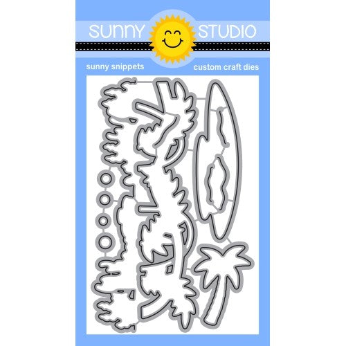 Sunny Studio Stamps Tropical Scenes Metal Cutting Dies