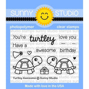 Sunny Studio Turtley Awesome 2x3 Turtle Photopolymer Clear Stamp set  SSCL-153