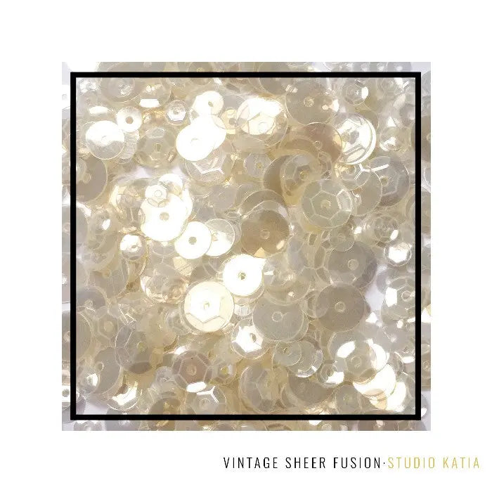 Studio Katia Vintage Sheer Fusion 4mm, 6mm, 8mm & Flat Sequins