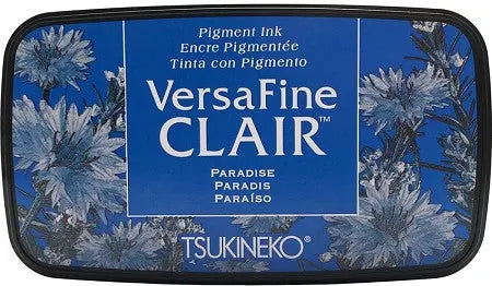 Tsukineko VersaFine Clair Paradise Blue Pigment Ink Stamp Pad