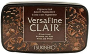 Tsukineko VersaFine Clair Pinecone Dark Brown Pigment Ink Stamp Pad