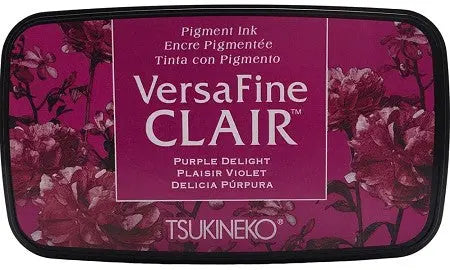 Tsukineko Versafine - Pigment Stamps Ink-Purple Delight Clair Sunny Pad Studio