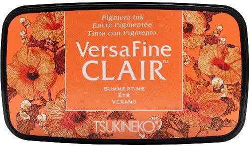 Tsukineko VersaFine Clair Summertime Orange Pigment Ink Stamp Pad