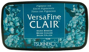 Tsukineko VersaFine Clair Warm Breeze Teal Pigment Ink Stamp Pad