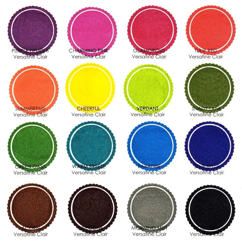Ink pads, Color chart, Ink