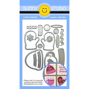 Sunny Studio Stamps Warm & Cozy Winter Hat, Mittens & Hot Cocoa Mug Metal Cutting Die Set