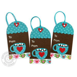 Sunny Studio Stamp Warm & Cozy Hot Chocolate Cocoa Mug Christmas Gift Tags