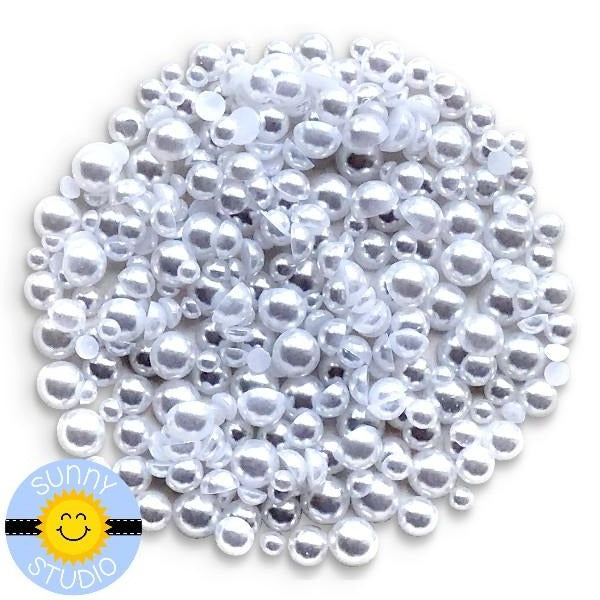 3 mm Round White  Simulated Pearl Beads