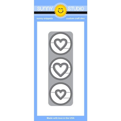 Sunny Studio Stamps Window Trio Circle Steel Rule Die Set