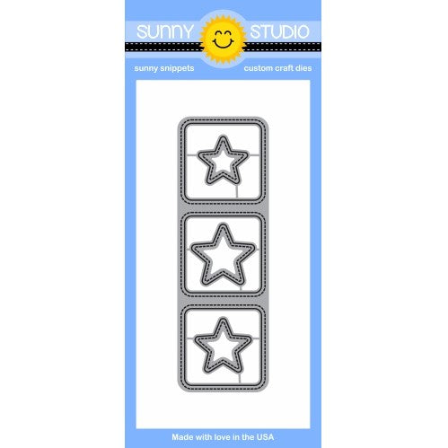 Sunny Studio Stamps Window Trio Square Steel Rule Die Set