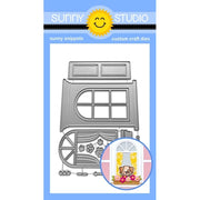 Sunny Studio Stamps Wonderful Windows Metal Cutting Dies with Shutters, Flower Box & Curtains SSDIE-333