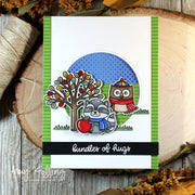 Sunny Studio Stamps Woodsy Autumn Fall Handmade Window Card by Amy Kolling