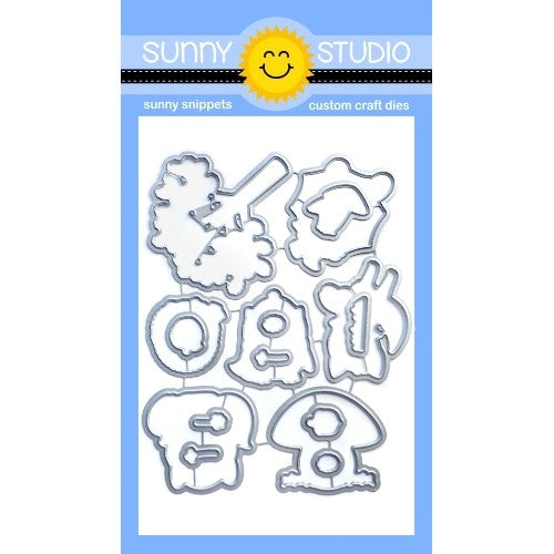 Sunny Studio Stamps Woodsy Autumn Fall Critter Low Profile Metal Cutting Dies
