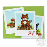 Sunny Studio Stamps Woodsy Creatures Fox in Polaroid Frame Card