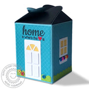 Sunny Studio Stamps Home Is Where The Heart Is House Shaped Wrap Around Gift Box