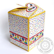 Sunny Studio Stamps Surprise Party Hat Birthday Gift Box (using Wrap Around Box Dies)